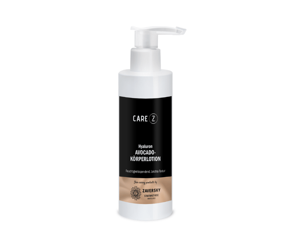 Hyaluron Avocado - Körperlotion - für langanhaltende Feuchtigkeit CareZ - Kosmetika - Apotheke Zaversky