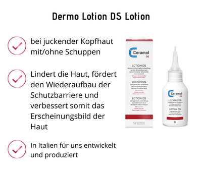 Lotion DS - Ceramol - bei juckender Kopfhaut mit/ohne Schuppen lokal zum Auftragen - Kosmetika - Apotheke Zaversky