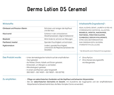 Lotion DS - Ceramol - bei juckender Kopfhaut mit/ohne Schuppen lokal zum Auftragen - Kosmetika - Apotheke Zaversky