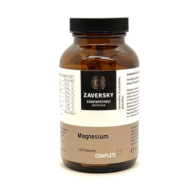 Magnesium 120 Stück - für 2 Monate - 1 Packung - Nahrungsergänzung - Apotheke Zaversky