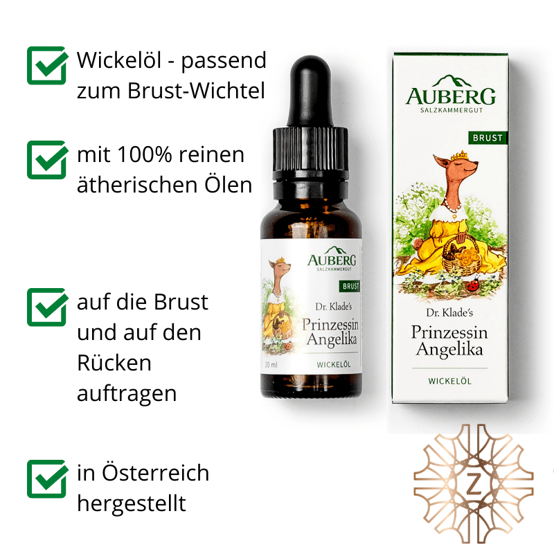 Prinzessin Angelika - Wickelöl für den Brust - Wichtel - Hausapotheke - Apotheke Zaversky