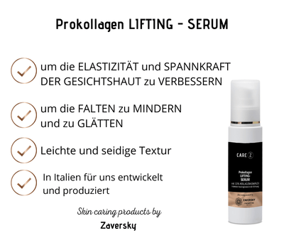 Prokollagen Lifting - Serum mit 10% Kollagenkomplex - CareZ - Kosmetika - Apotheke Zaversky