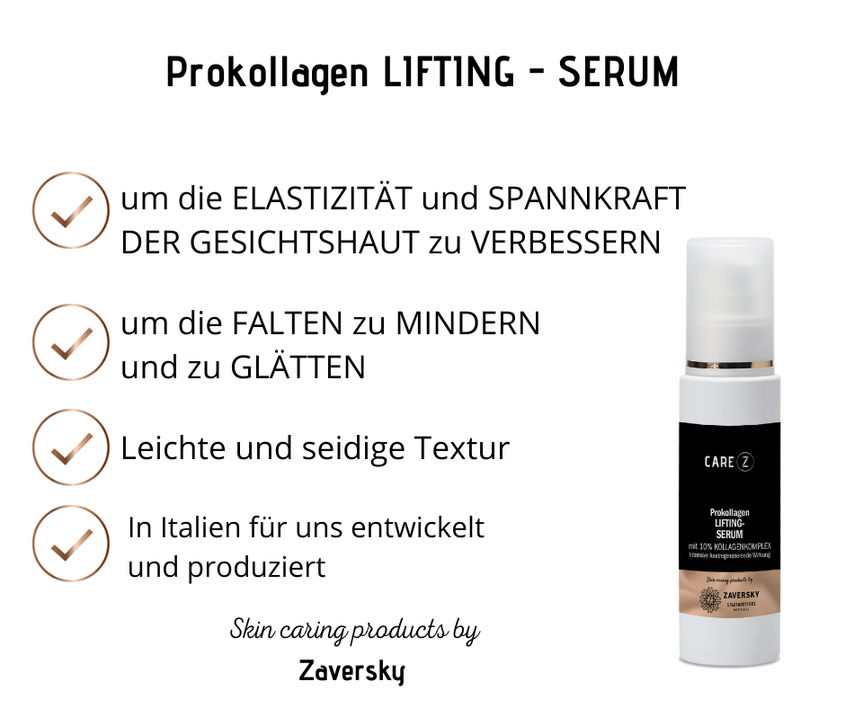 Prokollagen Lifting - Serum mit 10% Kollagenkomplex - CareZ - Kosmetika - Apotheke Zaversky
