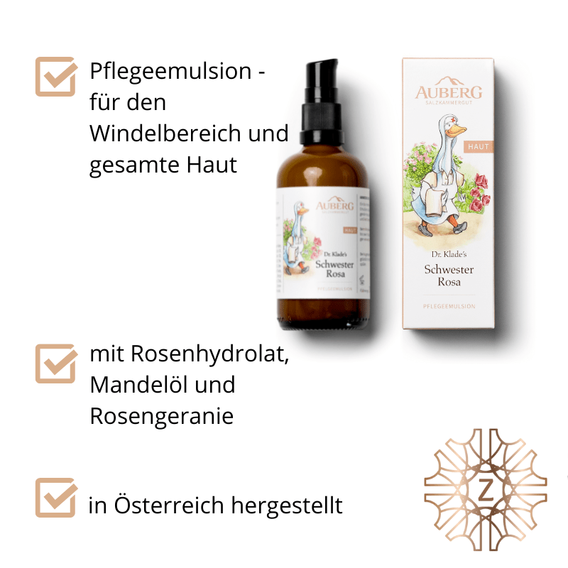 Schwester Rosa - Pflegeemulsion - für Babys und Kleinkinder - Hausapotheke - Apotheke Zaversky