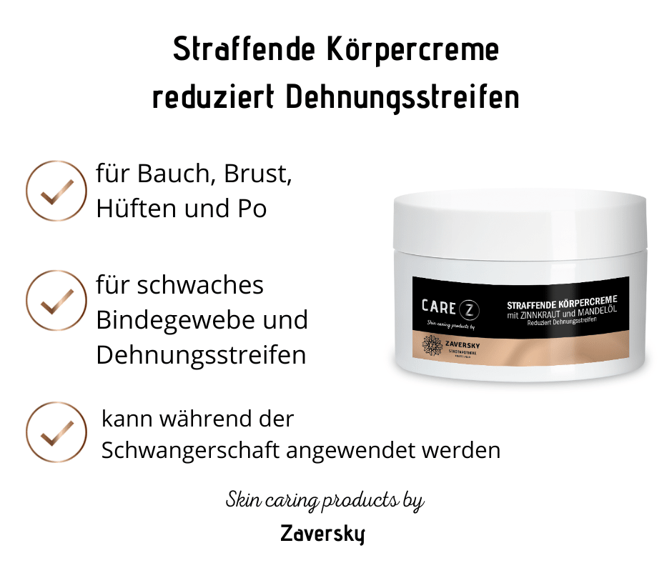 Straffende Körpercreme - reduziert Dehnungsstreifen CareZ - Kosmetika - Apotheke Zaversky