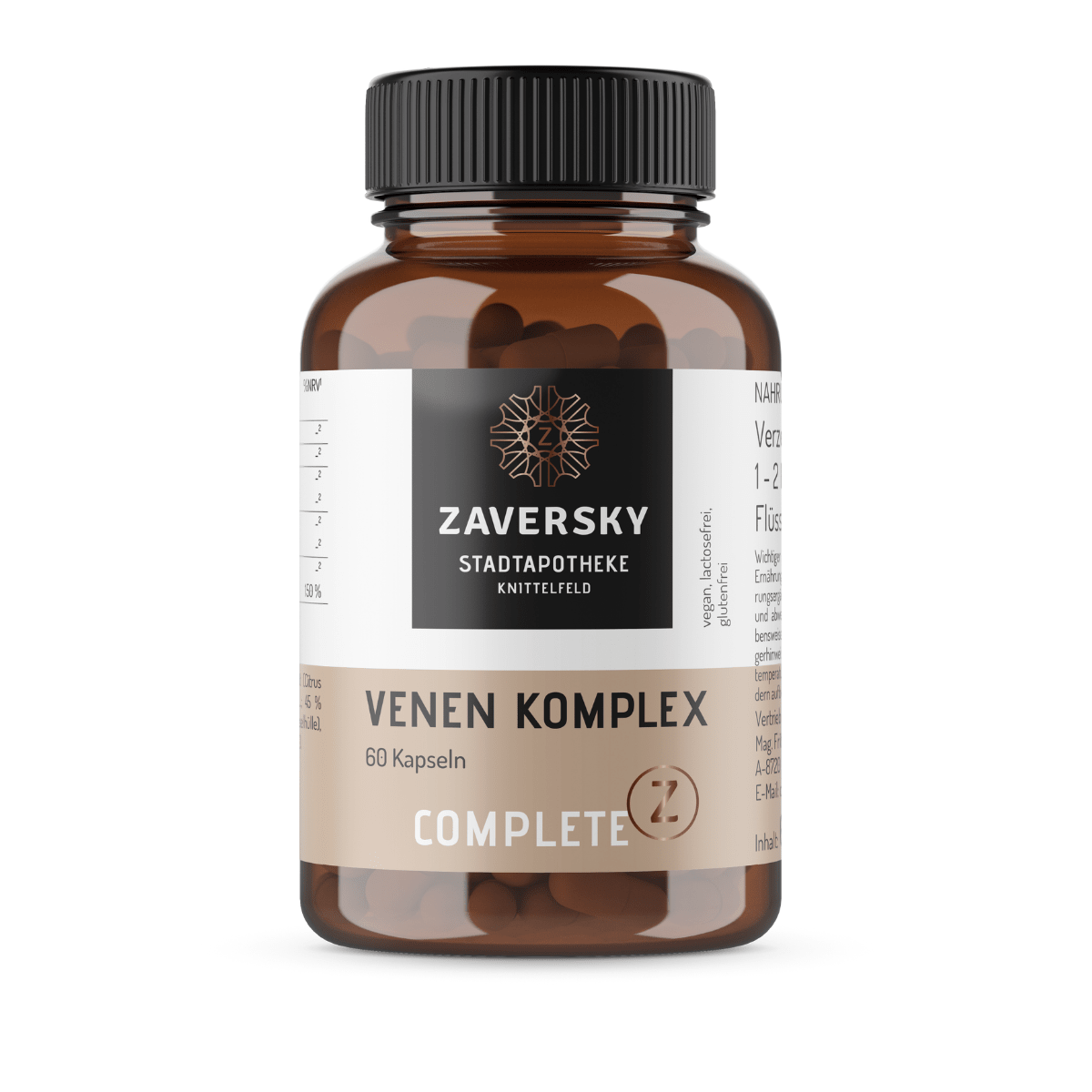 Venen Komplex Kapseln - Nahrungsergänzung - Apotheke Zaversky