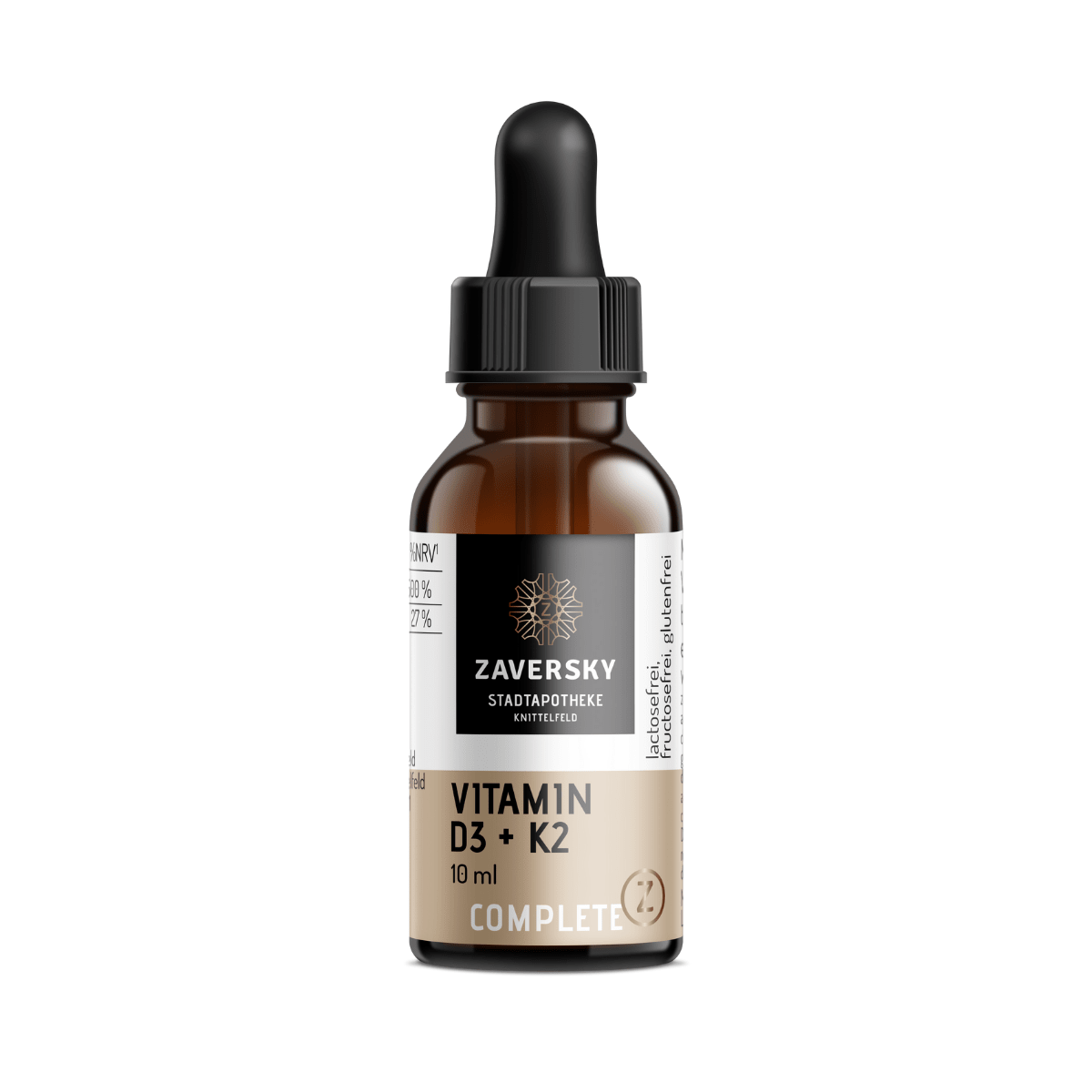 Vitamin D3 + K2 Tropfen - Nahrungsergänzung - Apotheke Zaversky